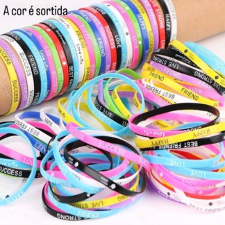 Pulseiras com frases